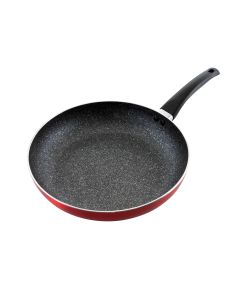 Oster Merrion 12 Inch Aluminum Frying Pan in Red with Bakelite Handle