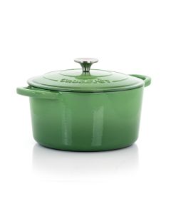 Crock-Pot Artisan 7 Quarts Enameled Cast Iron Dutch Oven in Pistachio Green